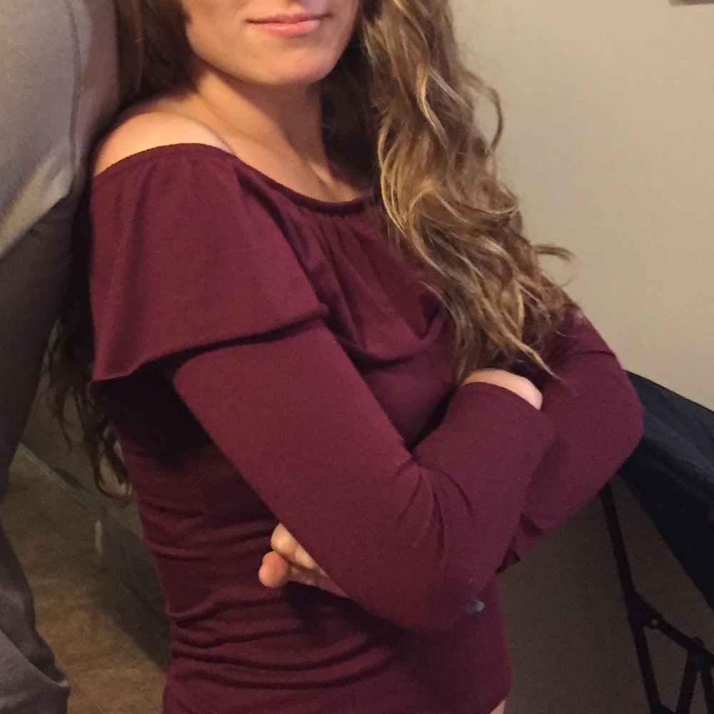 Off the shoulder long sleeve